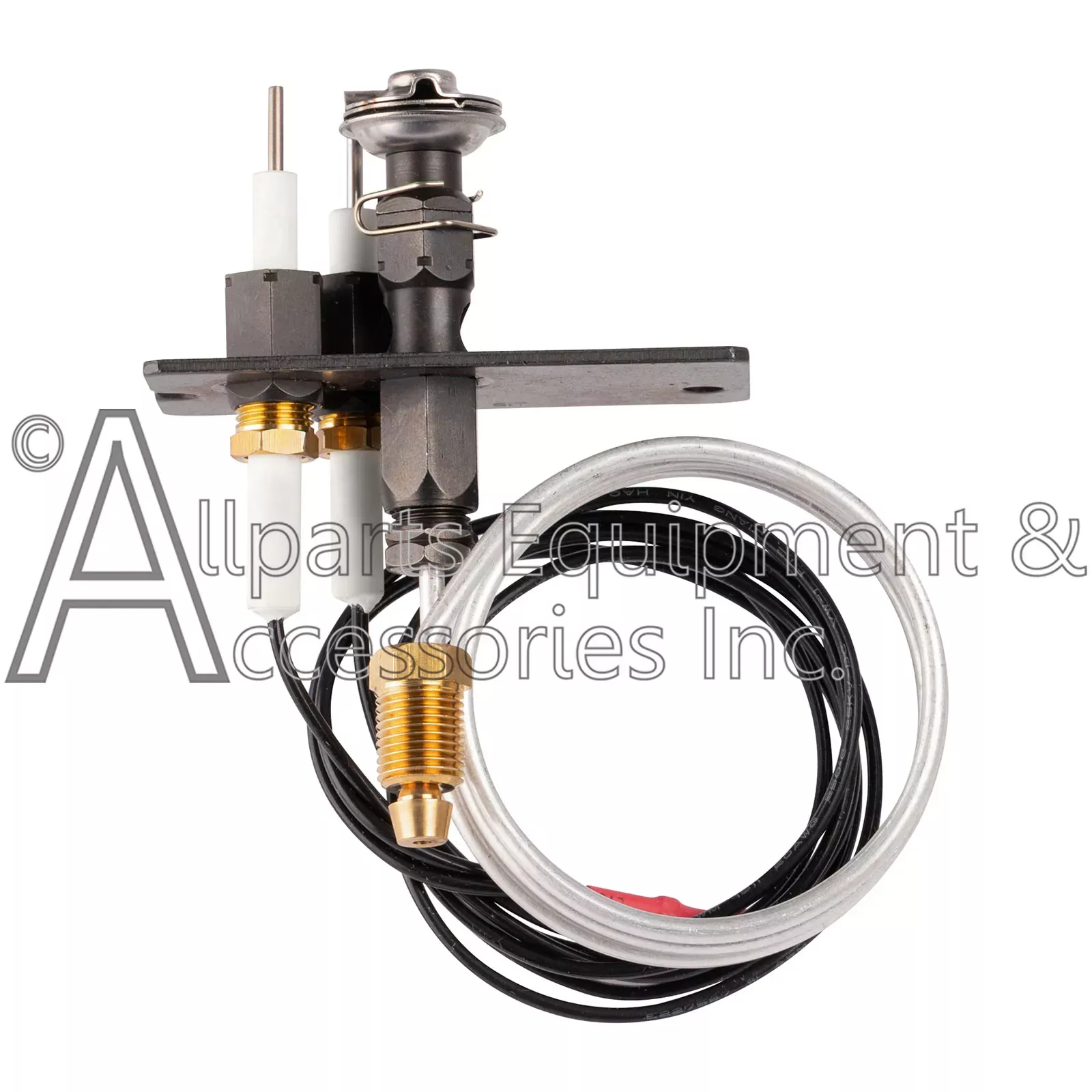 0.199.050 Pilot Assembly Electronic Ignition SYM Natural Gas 2 Flame Hood Top Mount
