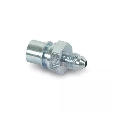 Earl's Straight Adapter Fitting -3 AN Male to 3/8-24 in Female - Steel - Natural