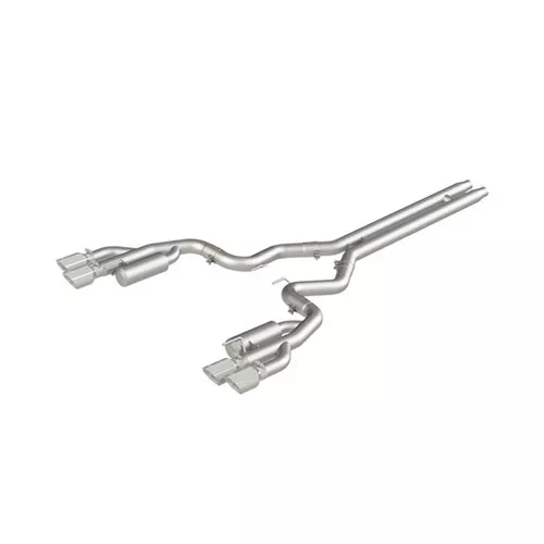 MBRP 3in Cat Back Quad Tip Race Version - AL S7207AL For 18-19 Ford Mustang GT 5.0